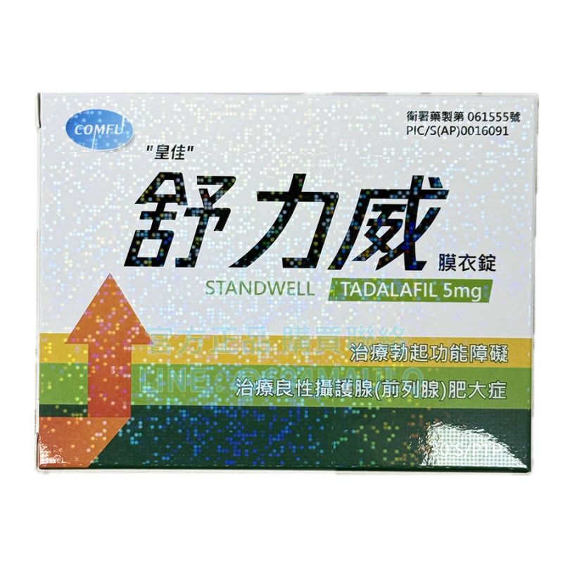 舒力威膜衣錠 5mg 30錠/盒｜每天一錠，穩定硬度與泌尿舒適感
