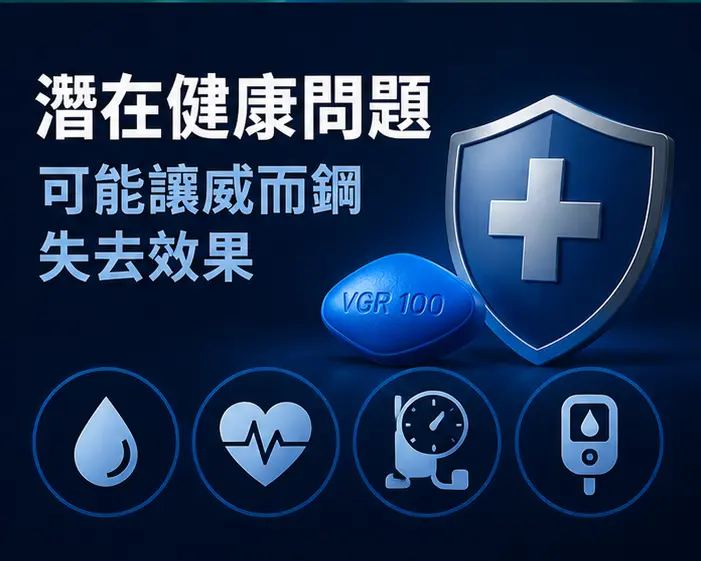 🩺 潛在健康問題可能讓威而鋼失去效果