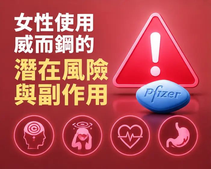 ⚠️ 女性使用威而鋼的潛在風險與副作用 ⚠️ 女性使用威而鋼的潛在風險與副作用
