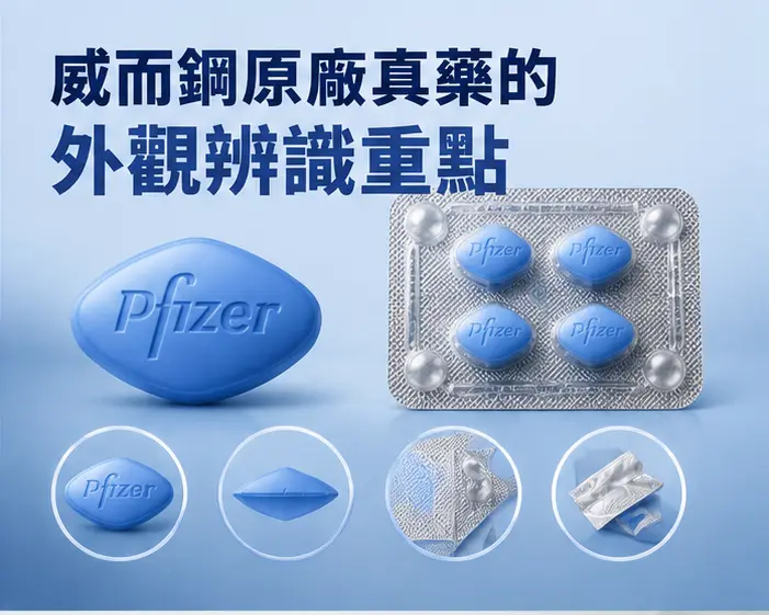 🔍 威而鋼原廠真藥的外觀辨識重點 🔍 威而鋼原廠真藥的外觀辨識重點