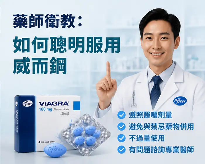 🩺 藥師衛教：如何聰明服用威而鋼