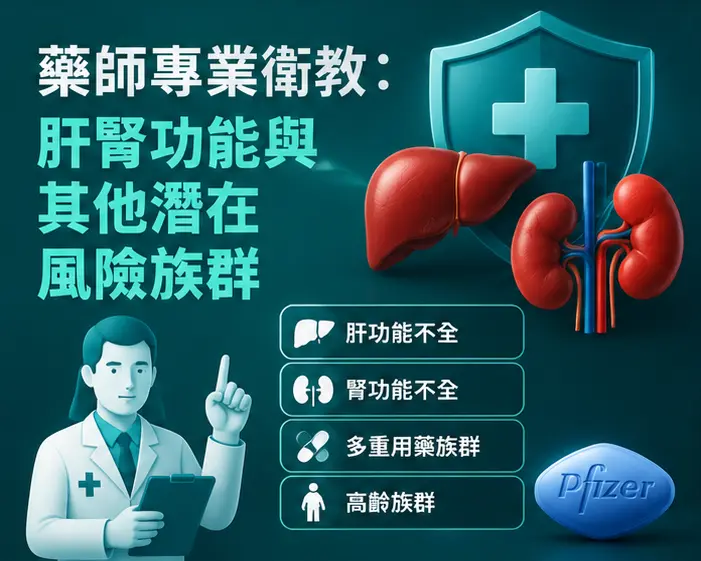 🩺 藥師專業衛教：肝腎功能與其他潛在風險族群