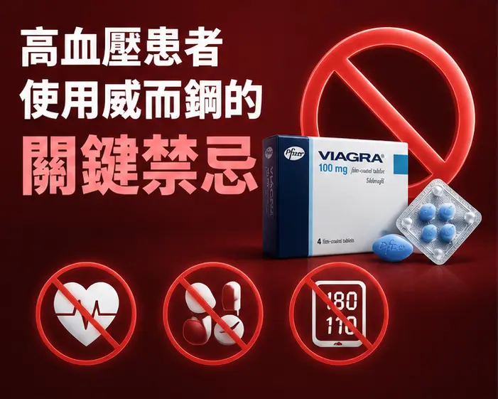 ⚠️ 高血壓患者使用威而鋼的關鍵禁忌