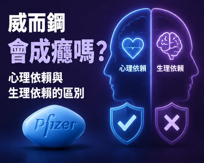 🧠 威而鋼會成癮嗎？心理依賴與生理依賴的區別